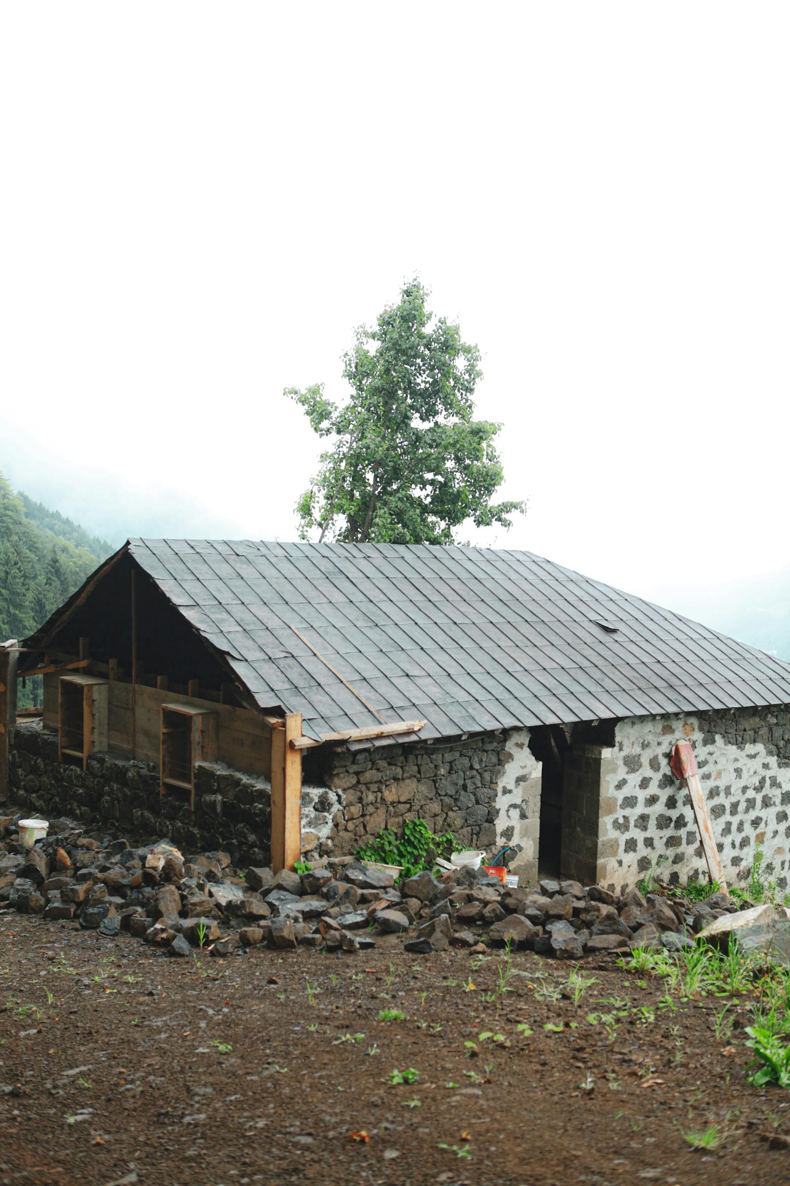 Ein Haus im Bau